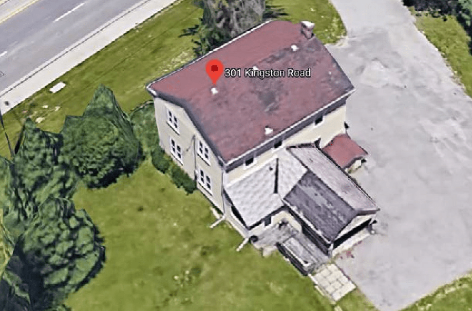 Aerial view looking north-east, 2020. (Google Streetview))